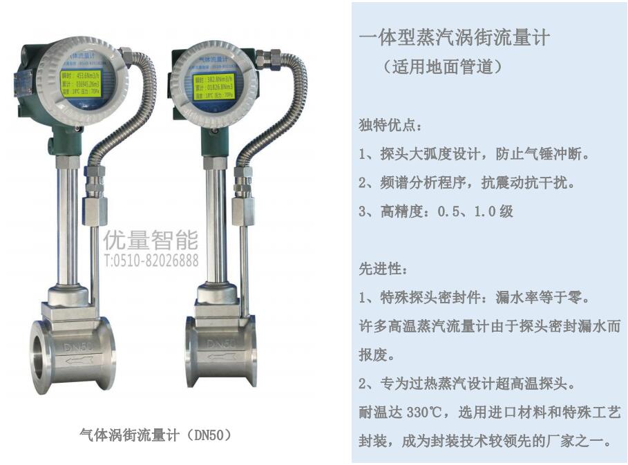 一體型蒸汽渦街流量計(jì)